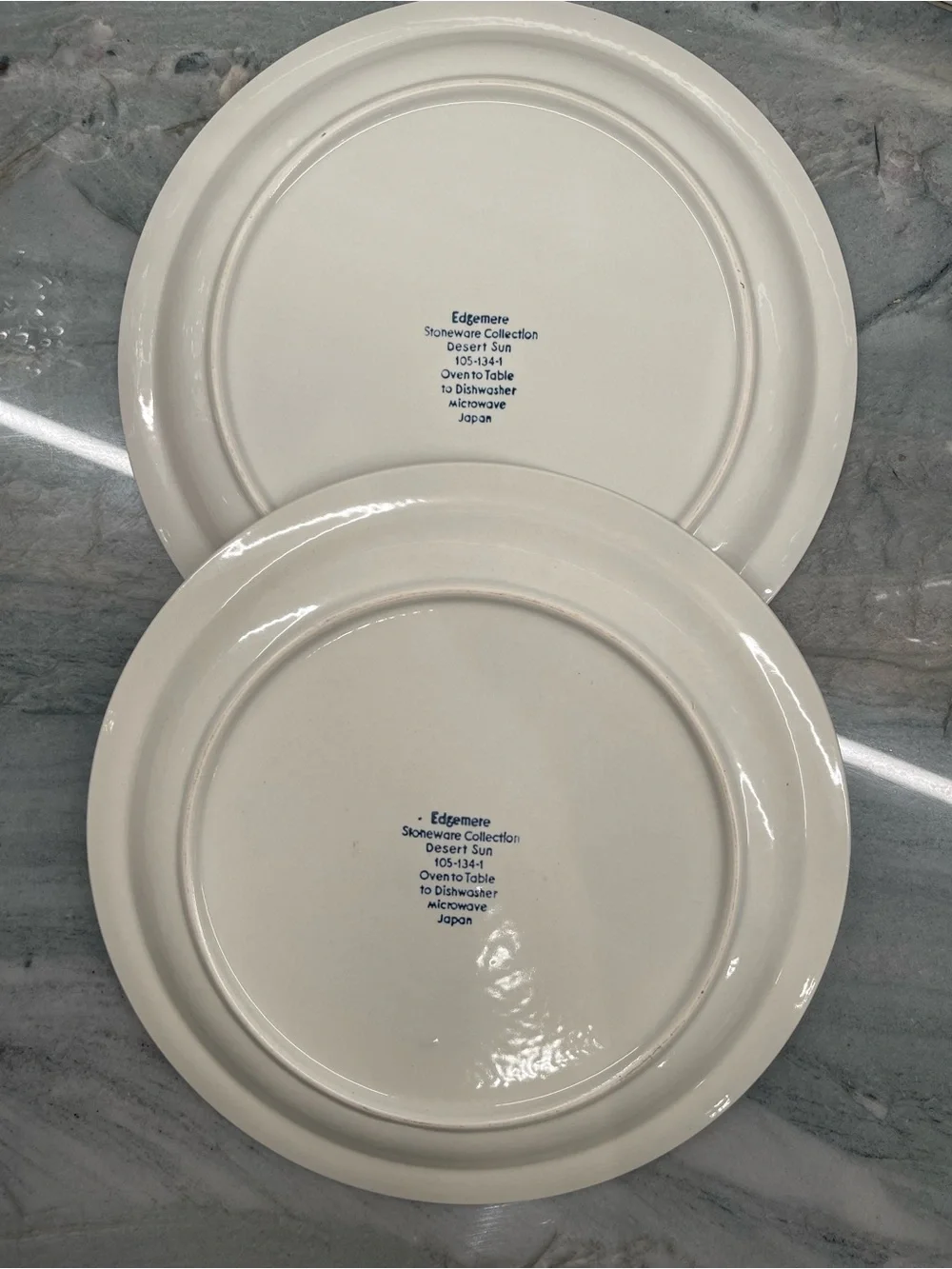VTG Edgemere Stoneware Collection Dinner Plate Desert Sun ~ Japan 10.5